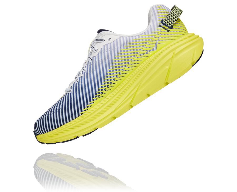 Zapatillas Running Hoka One One Mujer - Rincon 2 - Blancas/Azules - TDN034286